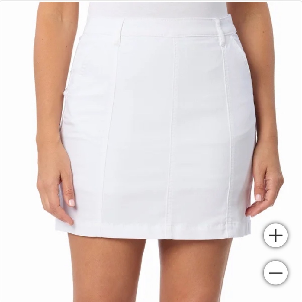 New Briggs Womens Skort white Skort Pockets Stretch Inner-Shorts S